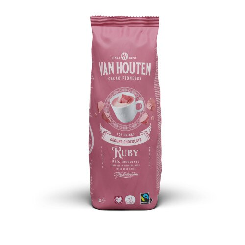 Van Houten Ruby Hot Chocolate - 1kg